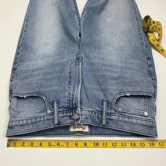 Madewell Jeans The Perfect Vintage Full Length Straight Leg Blue Womens 31 TALL - Picture 4 of 10